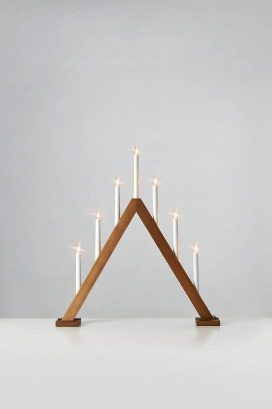 Ariele brun adventsljusstake 54 cm julbelysning stilren belysning | Ariele brown advent candle holder minimalist | Ariele