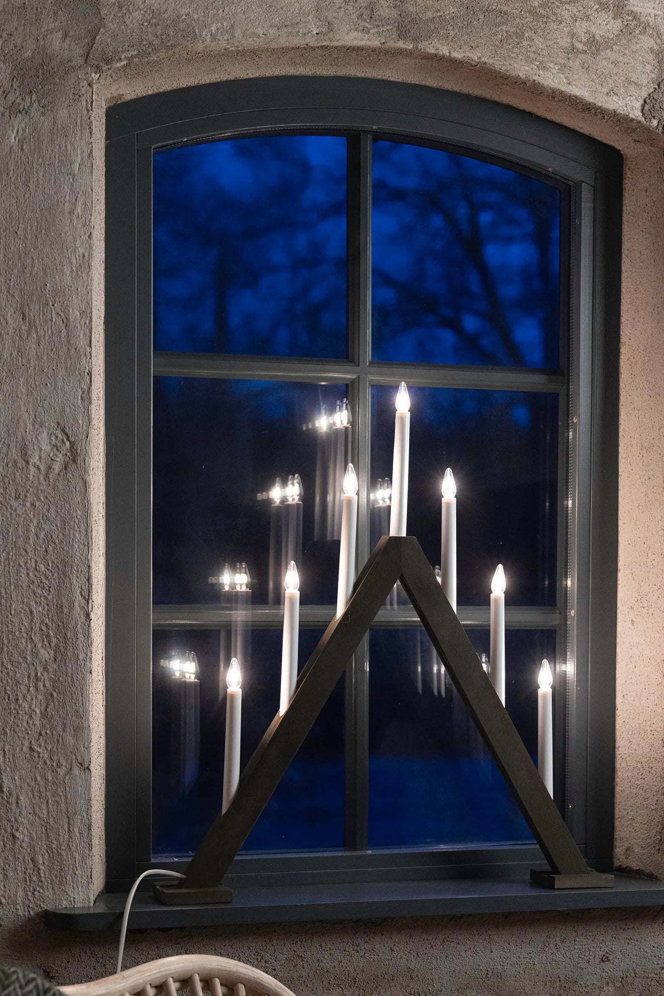 Ariele brun adventsljusstake 54 cm julbelysning skandinavisk design | Ariele brown advent | Ariele skandinavisches Design