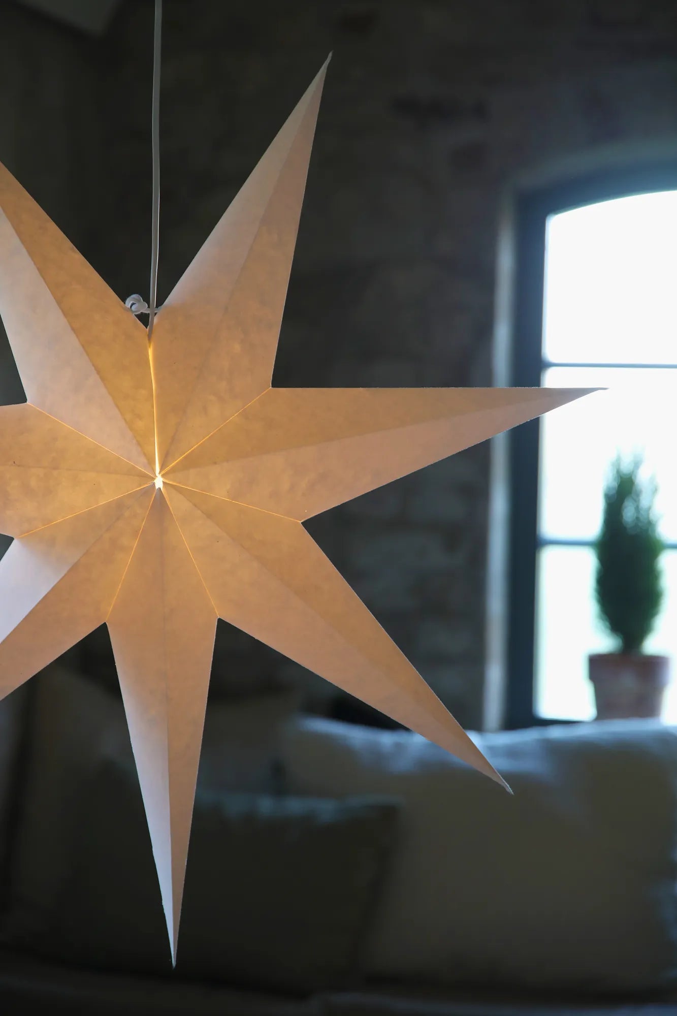Livia vit julstjärna 75 cm julbelysning skandinavisk design | Livia white Christmas star light Scandinavian design | Livia