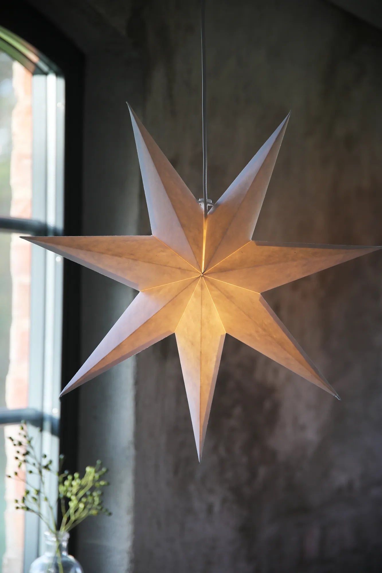 Livia vit julstjärna 45 cm julbelysning | Livia white Christmas star light | Livia weiß Weihnachtsstern Beleuchtung