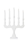 Svaneholm vit adventsljusstake 706278 | Svaneholm white advent candle holder 706278 | Svaneholm weiß Adventsleuchter 706278