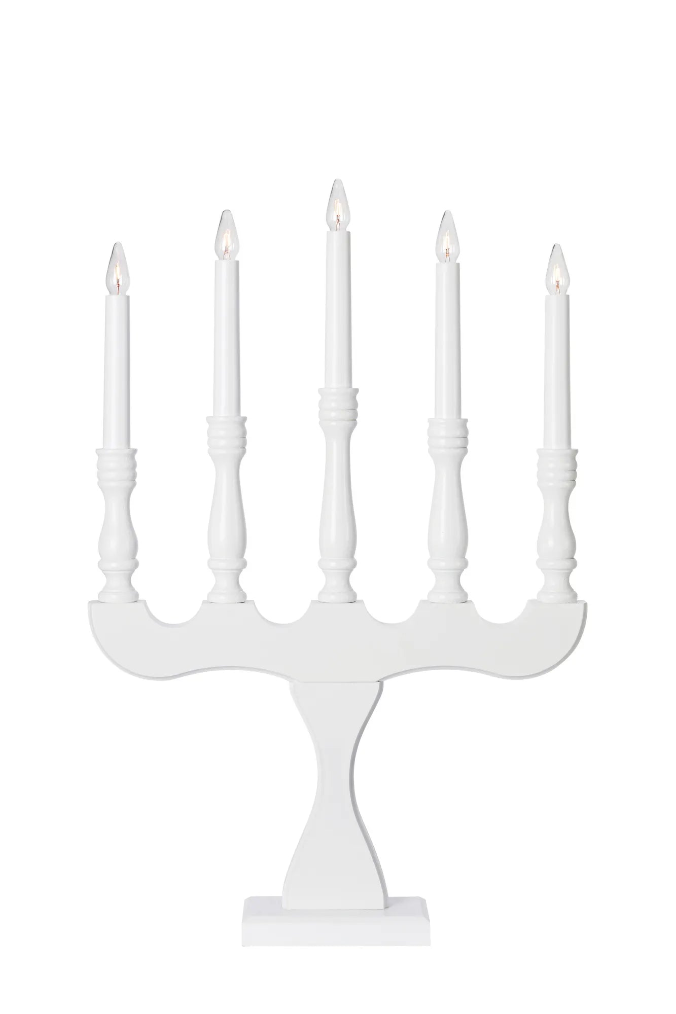 Svaneholm vit adventsljusstake 706278 | Svaneholm white advent candle holder 706278 | Svaneholm weiß Adventsleuchter 706278