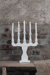 Svaneholm vit adventsljusstake julbelysning skandinavisk design | Svaneholm white advent candle holder | Svaneholm weiß