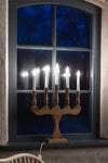 Svaneholm brun adventsljusstake julbelysning | Svaneholm brown advent candle holder | Svaneholm braun Adventsleuchter