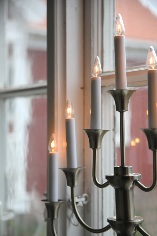 Gylling mässing adventsljusstake julbelysning stilren belysning | Gylling brass advent candle holder minimalist | Gylling