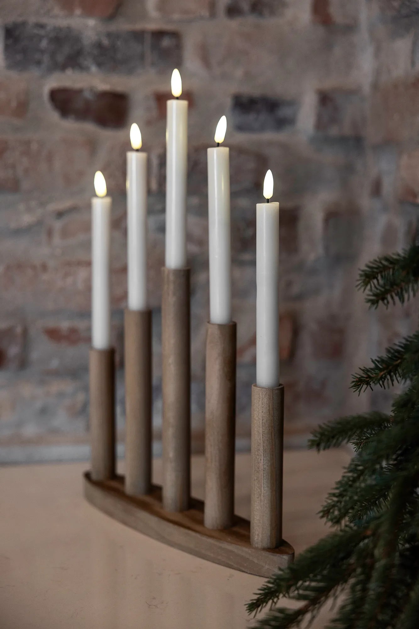 Miila brun adventsljusstake julbelysning | Miila brown advent candle holder | Miila braun Adventsleuchter