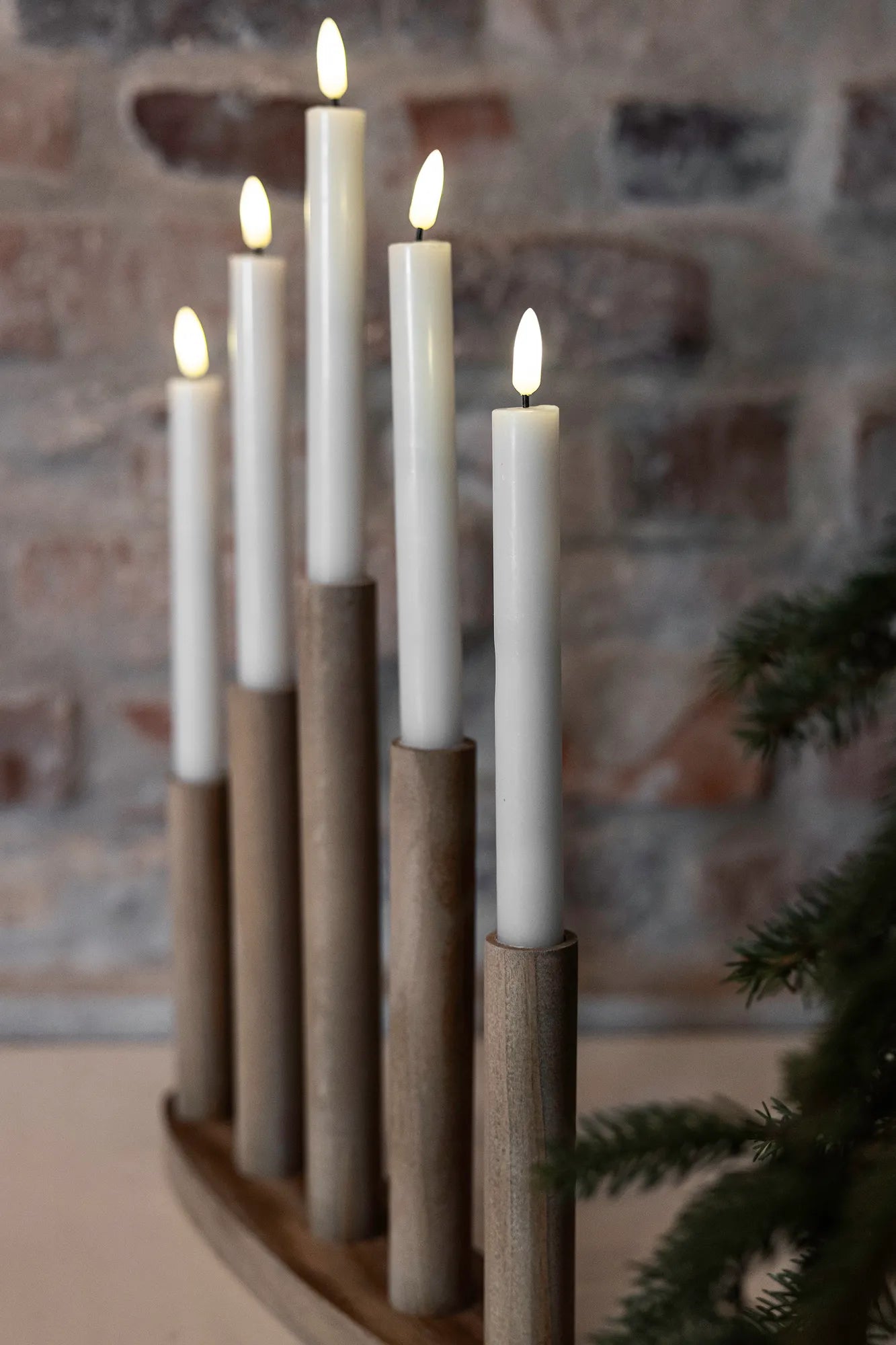 Miila brun adventsljusstake julbelysning skandinavisk design | Miila | Miila braun Adventsleuchter skandinavisches Design