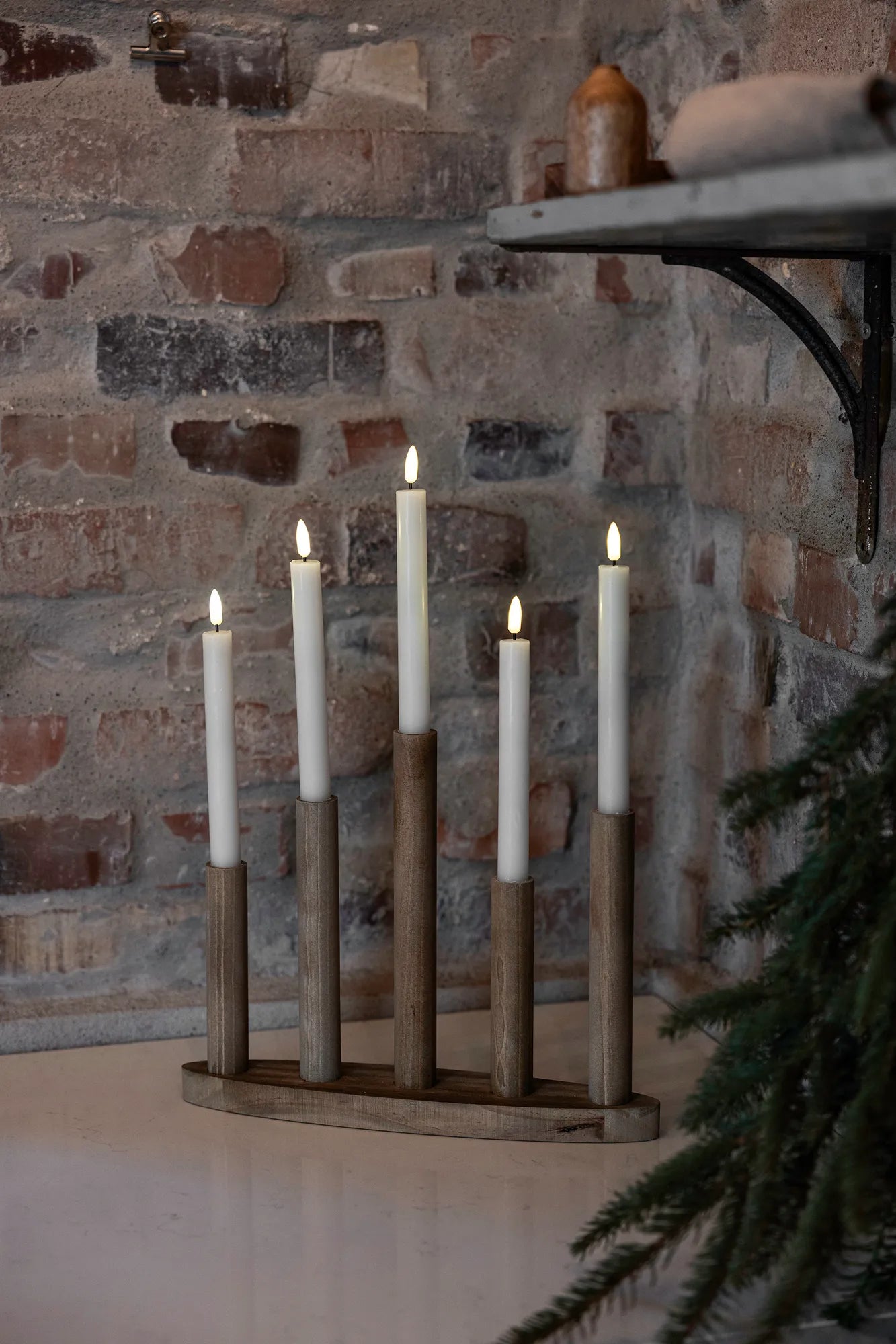 Milo brun adventsljusstake julbelysning skandinavisk design | Milo brown | Milo braun Adventsleuchter skandinavisches Design