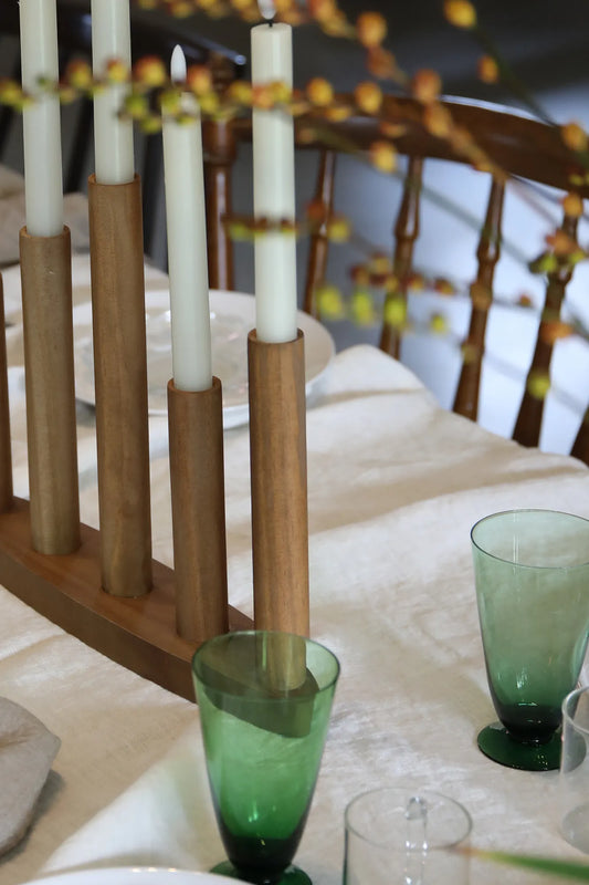 Milo brun adventsljusstake julbelysning stilren belysning | Milo | Milo braun Adventsleuchter minimalistische Beleuchtung