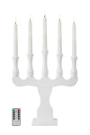 Rydboholm vit adventsljusstake 706313 | Rydboholm white advent candle holder 706313 | Rydboholm weiß Adventsleuchter 706313