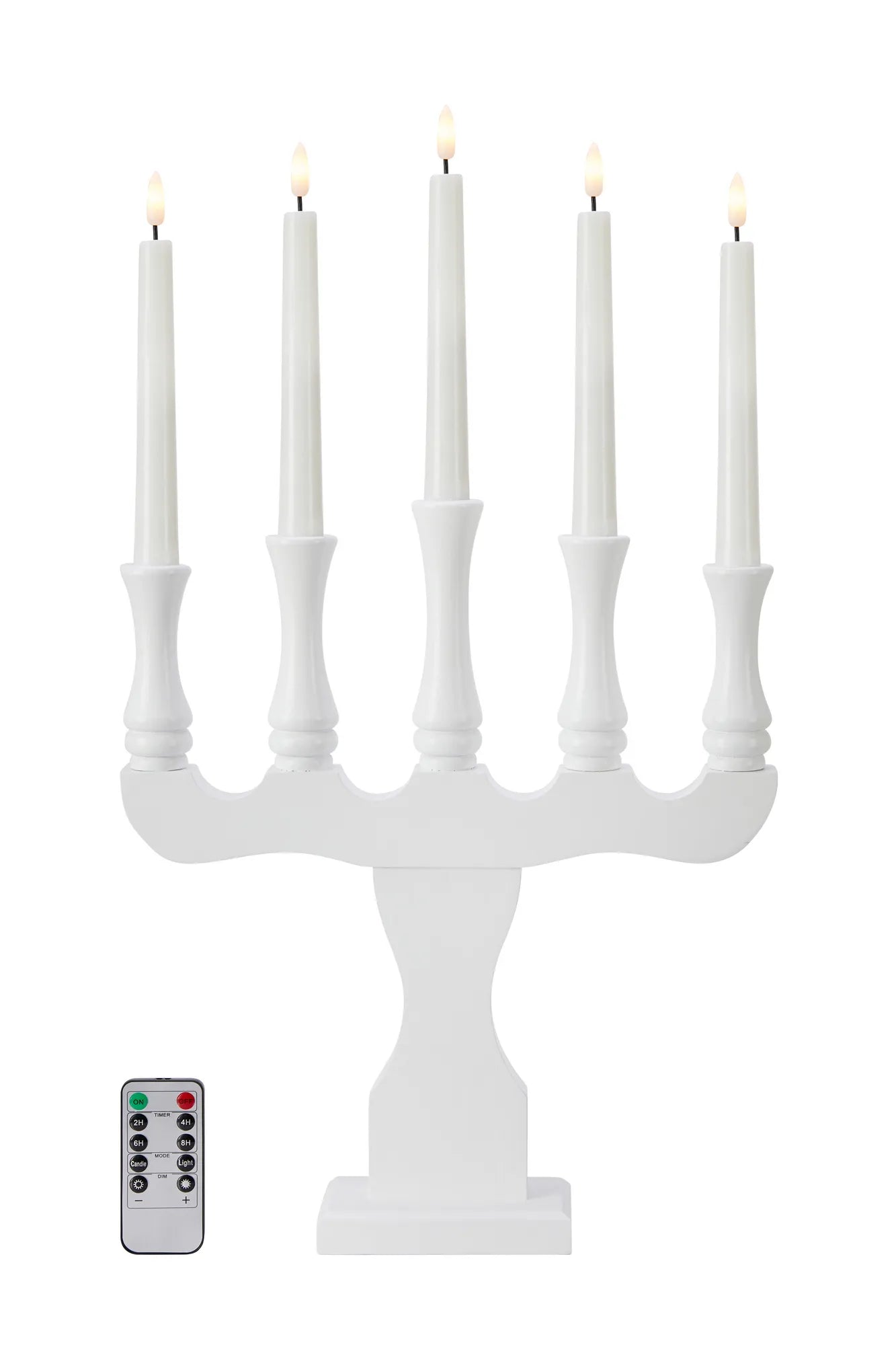 Rydboholm vit adventsljusstake 706313 | Rydboholm white advent candle holder 706313 | Rydboholm weiß Adventsleuchter 706313