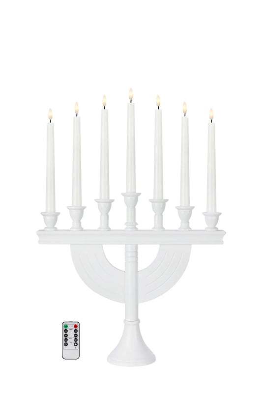 Torpa vit adventsljusstake 706319 | Torpa white advent candle holder 706319 | Torpa weiß Adventsleuchter 706319