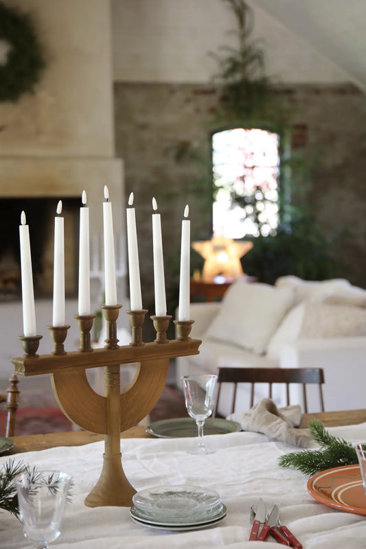 Torpa brun adventsljusstake julbelysning | Torpa brown advent candle holder | Torpa braun Adventsleuchter