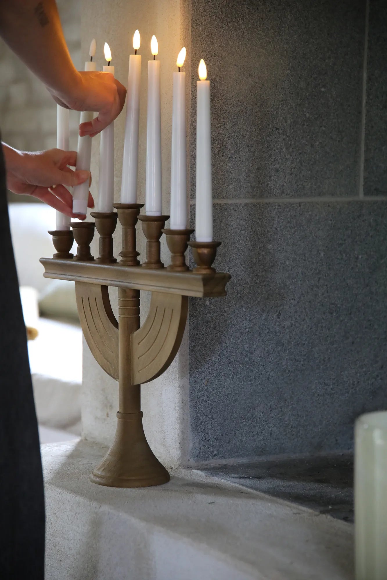 Torpa brun adventsljusstake julbelysning skandinavisk design | Torpa | Torpa braun Adventsleuchter skandinavisches Design