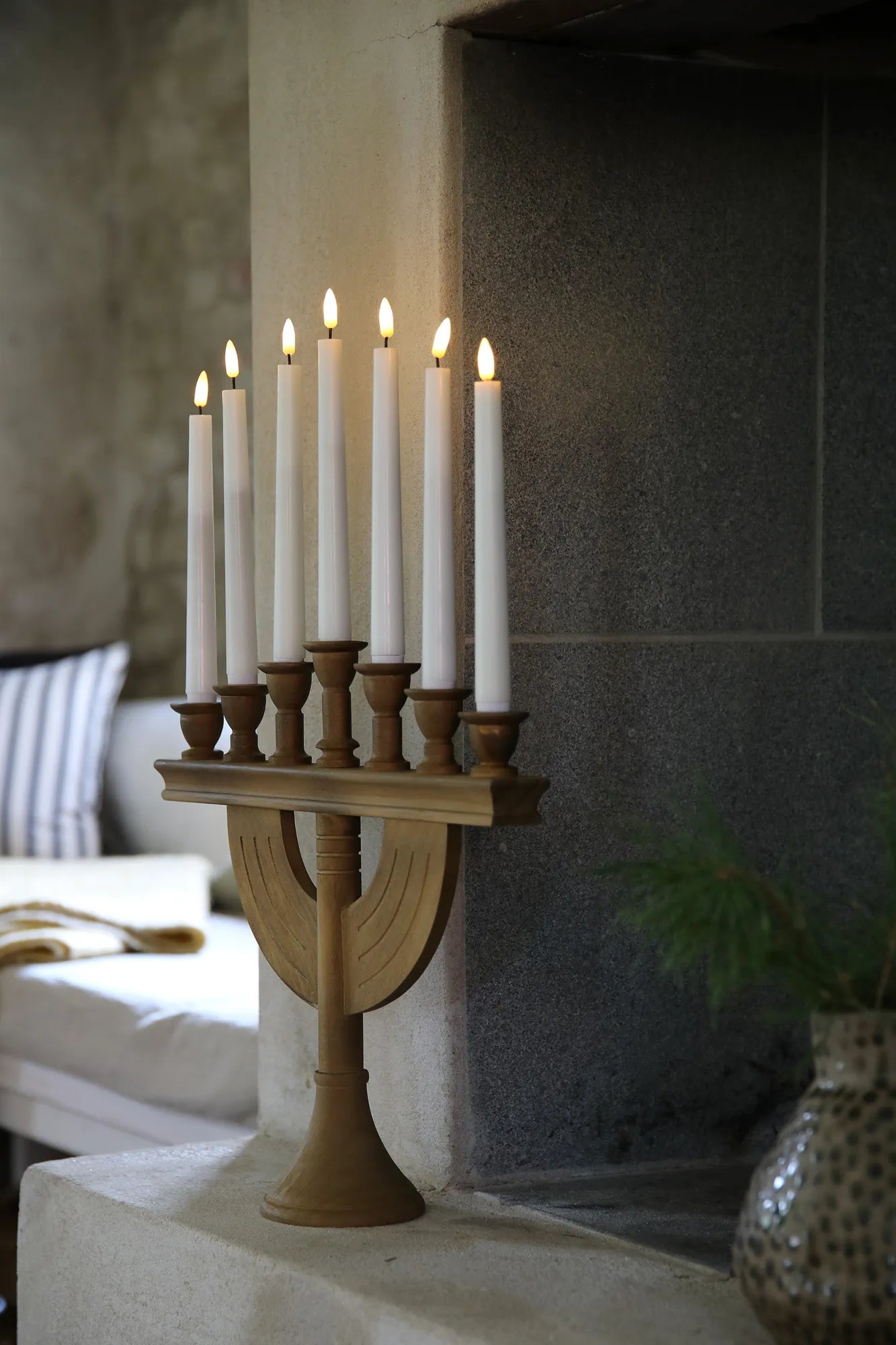 Torpa brun adventsljusstake julbelysning stilren belysning | Torpa | Torpa braun Adventsleuchter minimalistische Beleuchtung