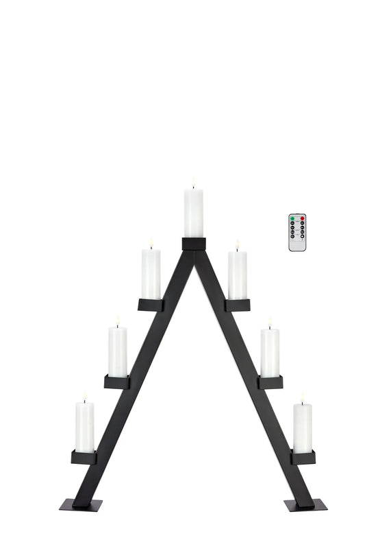 Arbor svart adventsljusstake 706323 | Arbor black advent candle holder 706323 | Arbor schwarz Adventsleuchter 706323