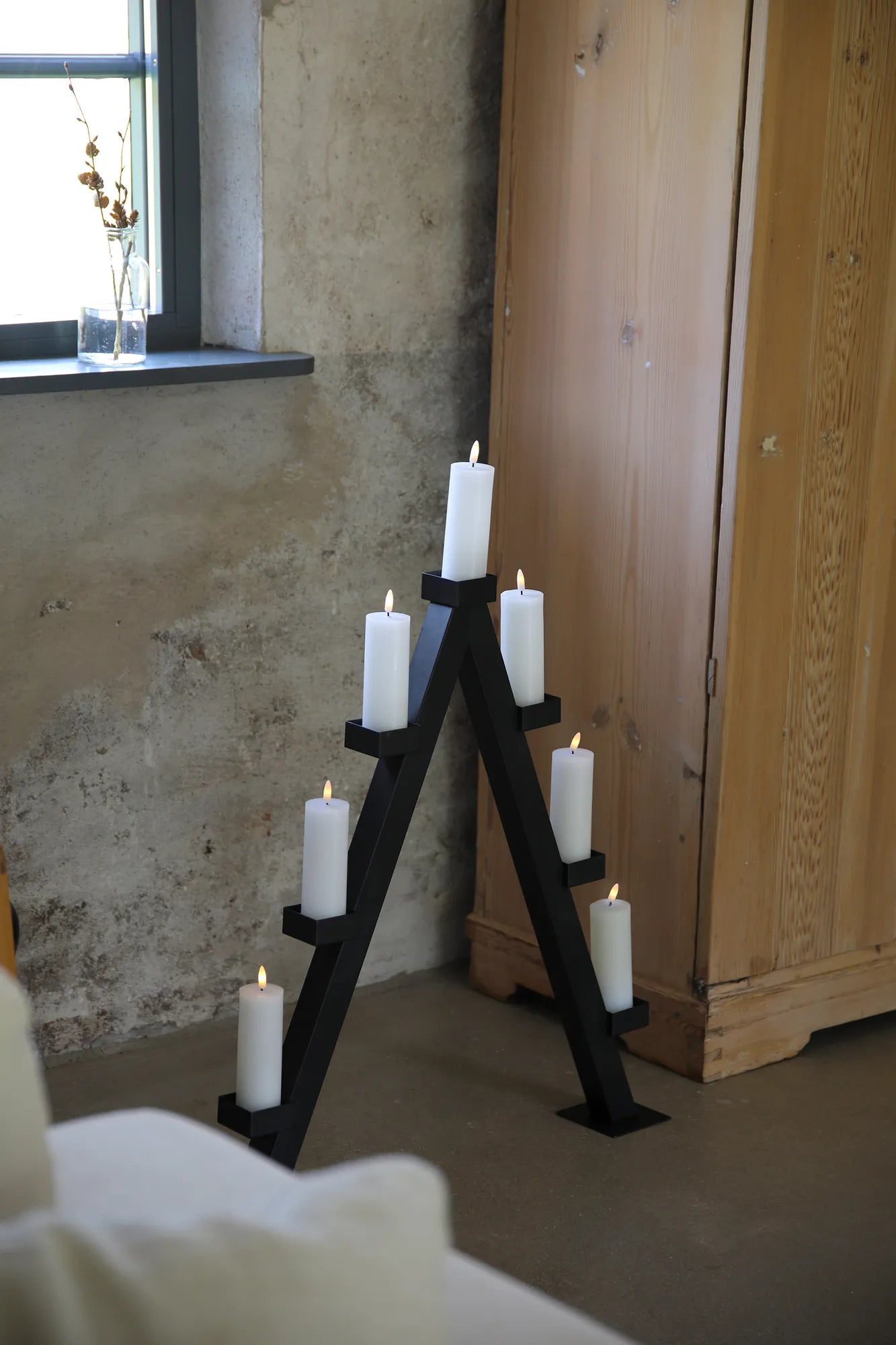 Arbor svart adventsljusstake julbelysning | Arbor black advent candle holder | Arbor schwarz Adventsleuchter
