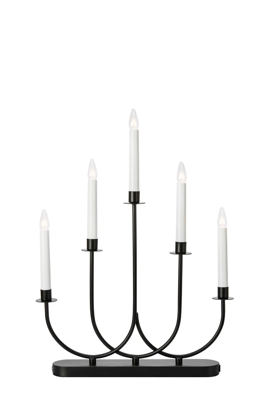 Soro svart adventsljusstake 706333 | Soro black advent candle holder 706333 | Soro schwarz Adventsleuchter 706333