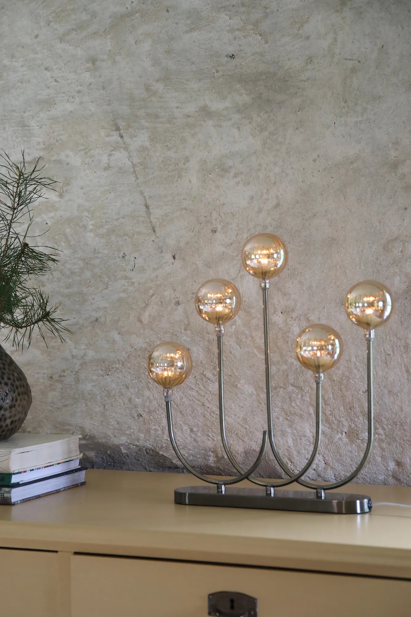 Enya bärnsten adventsljusstake julbelysning | Enya amber advent candle holder | Enya Bernstein Adventsleuchter