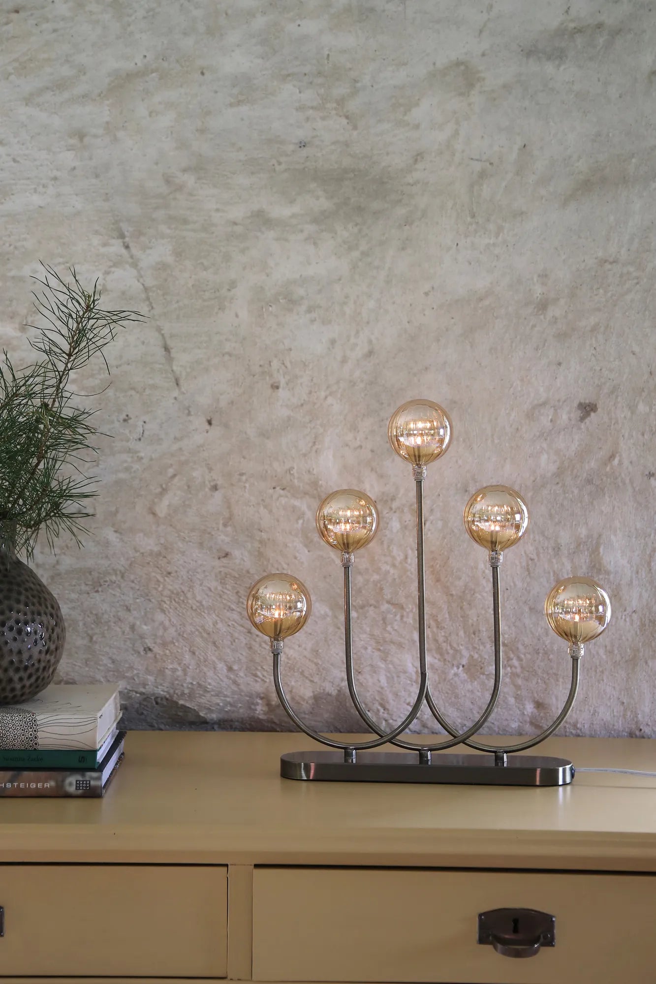 Enys bärnsten adventsljusstake julbelysning | Enys amber advent candle holder | Enys Bernstein Adventsleuchter