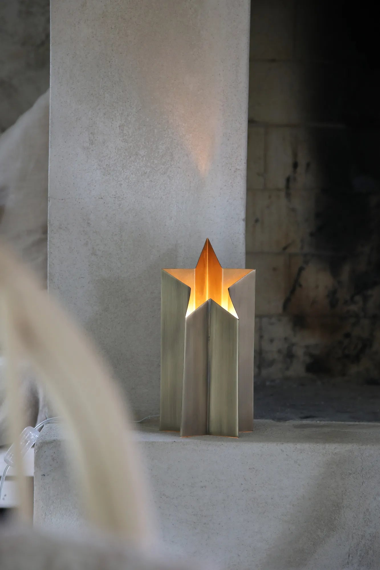 Asteri mässing lampa 35 cm belysning | Asteri brass lamp | Asteri Messing Lampe