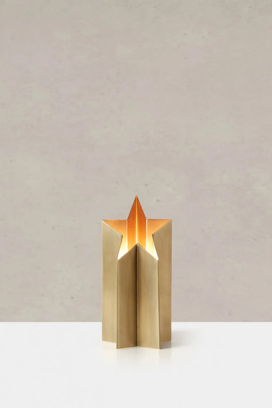 Asteri mässing lampa 27 cm stilren belysning | Asteri brass lamp | Asteri Messing Lampe minimalistische Beleuchtung