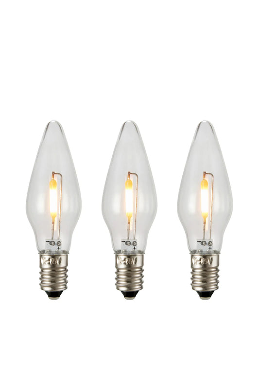 Universal żarówka zapasowa E10 14–55V 0,5W 3-pak LED 3-stopniowe ściemnianie