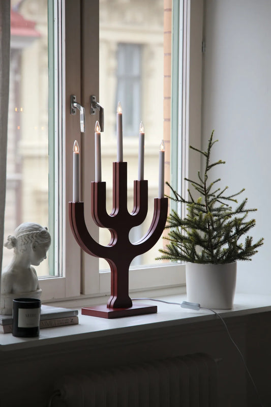 Sapin Advent Candlestick Red 65 cm