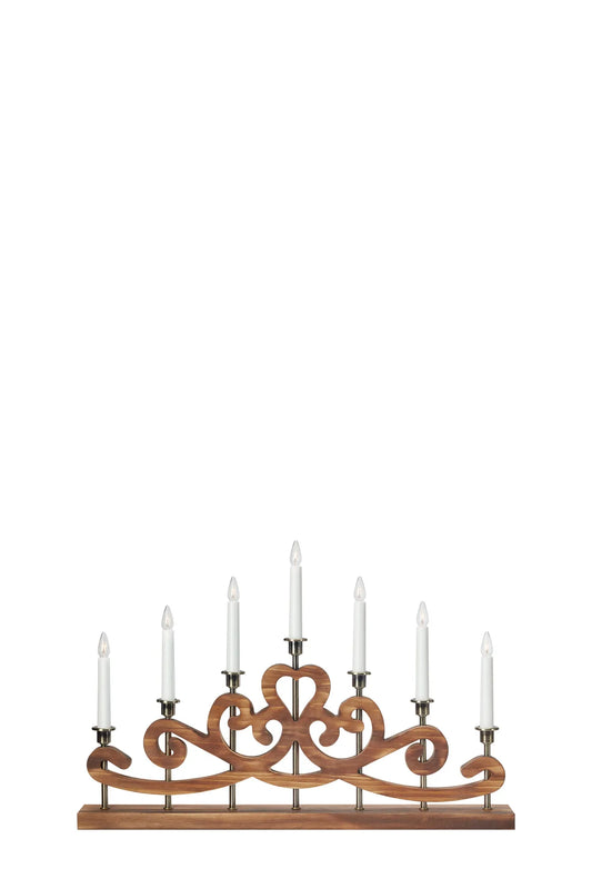 Nightfall Advent Candlestick Dark Brown