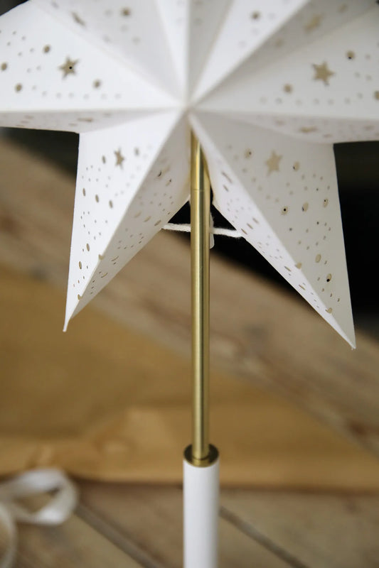 Noella Rechargeable Star White/Brass