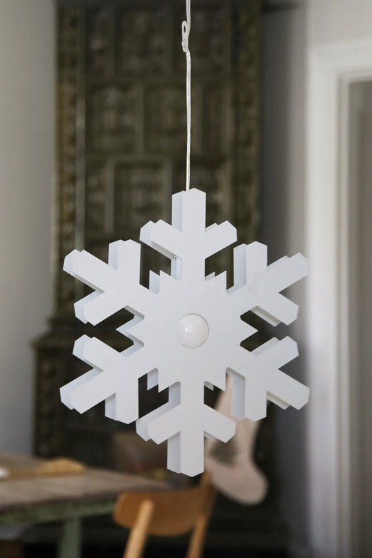 Origo Snowflake Greige Hanging/Standing