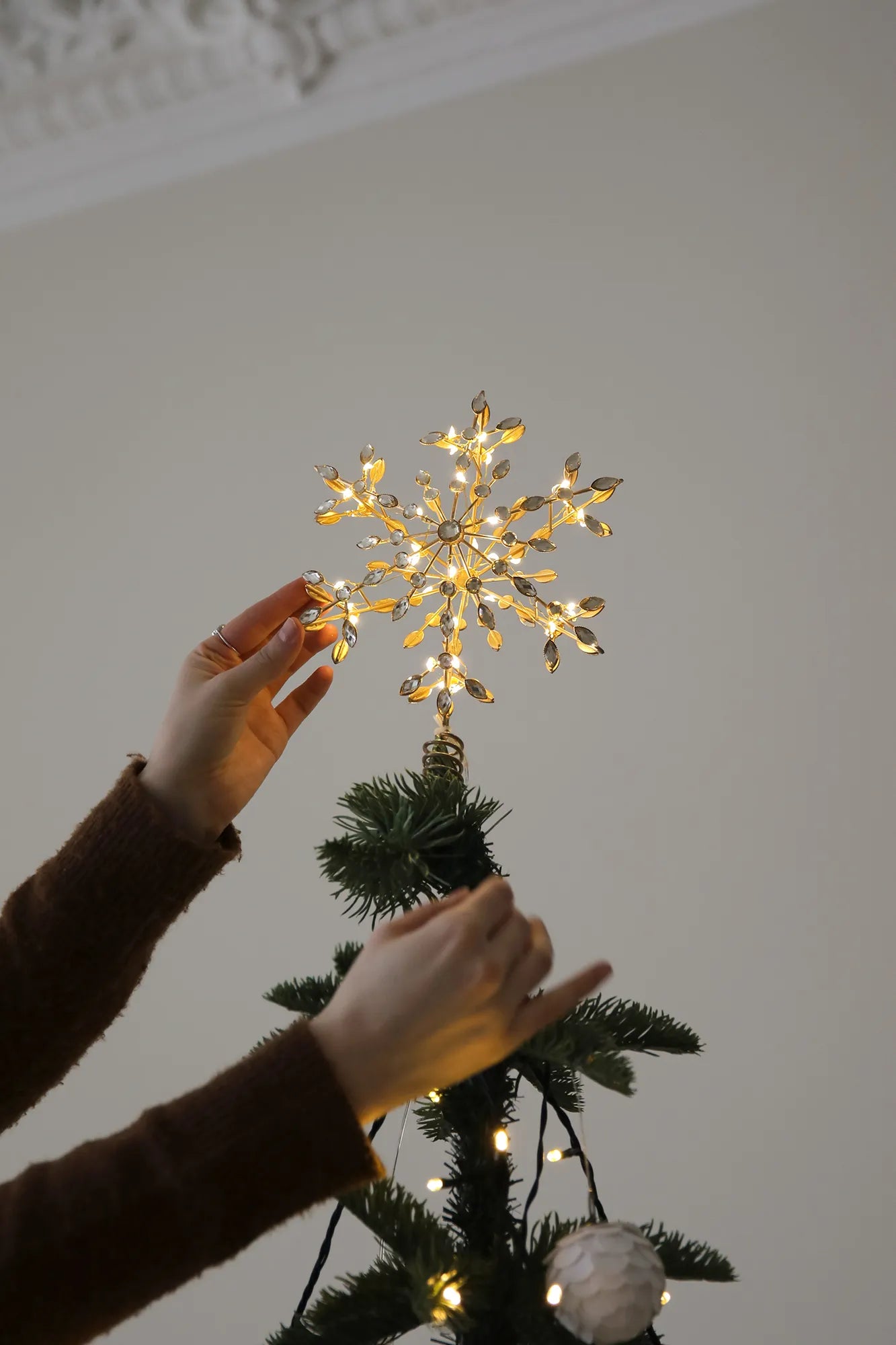 Glina Tree Top Star Brass