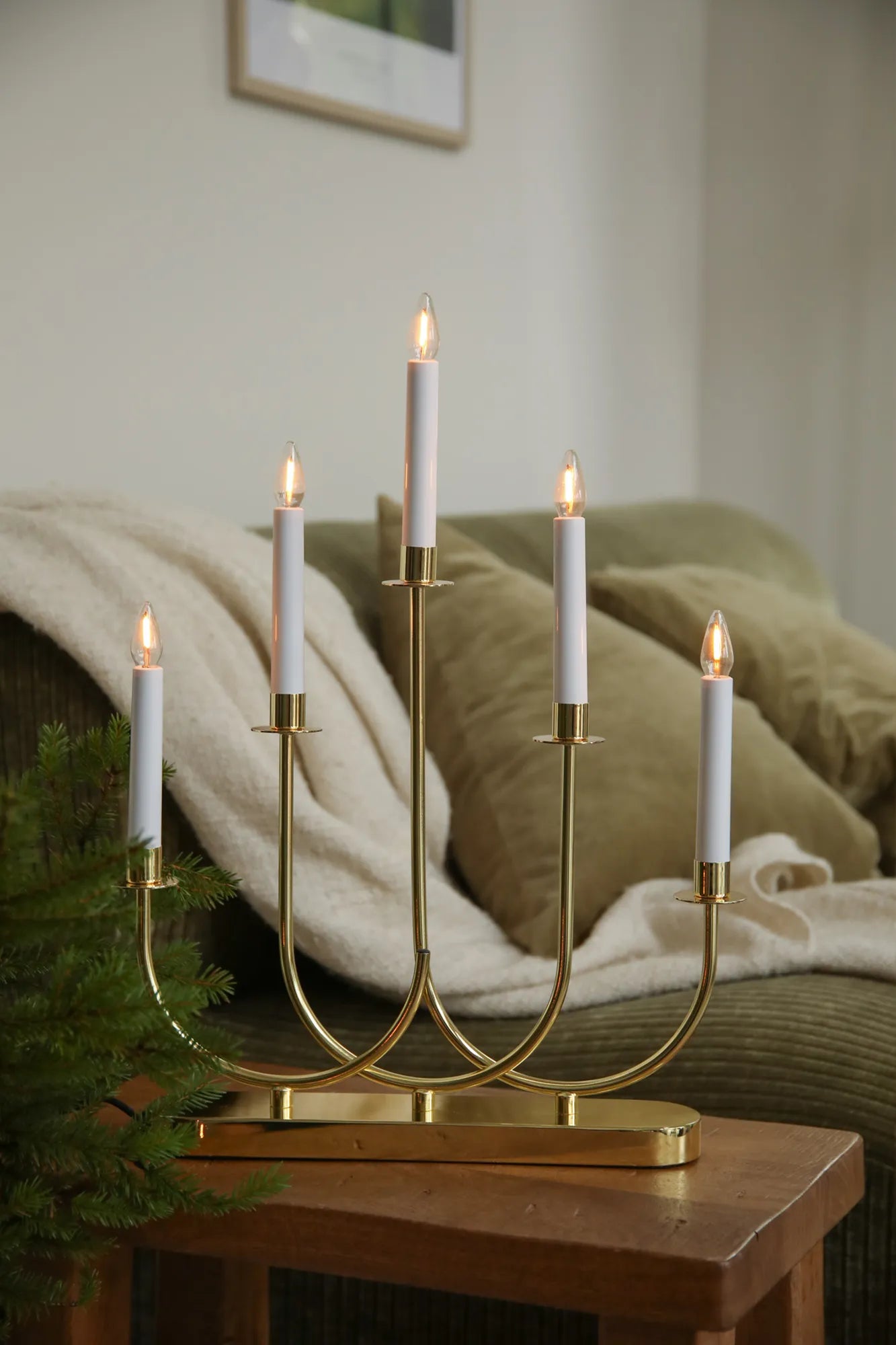 Soro Advent Candlestick Brass
