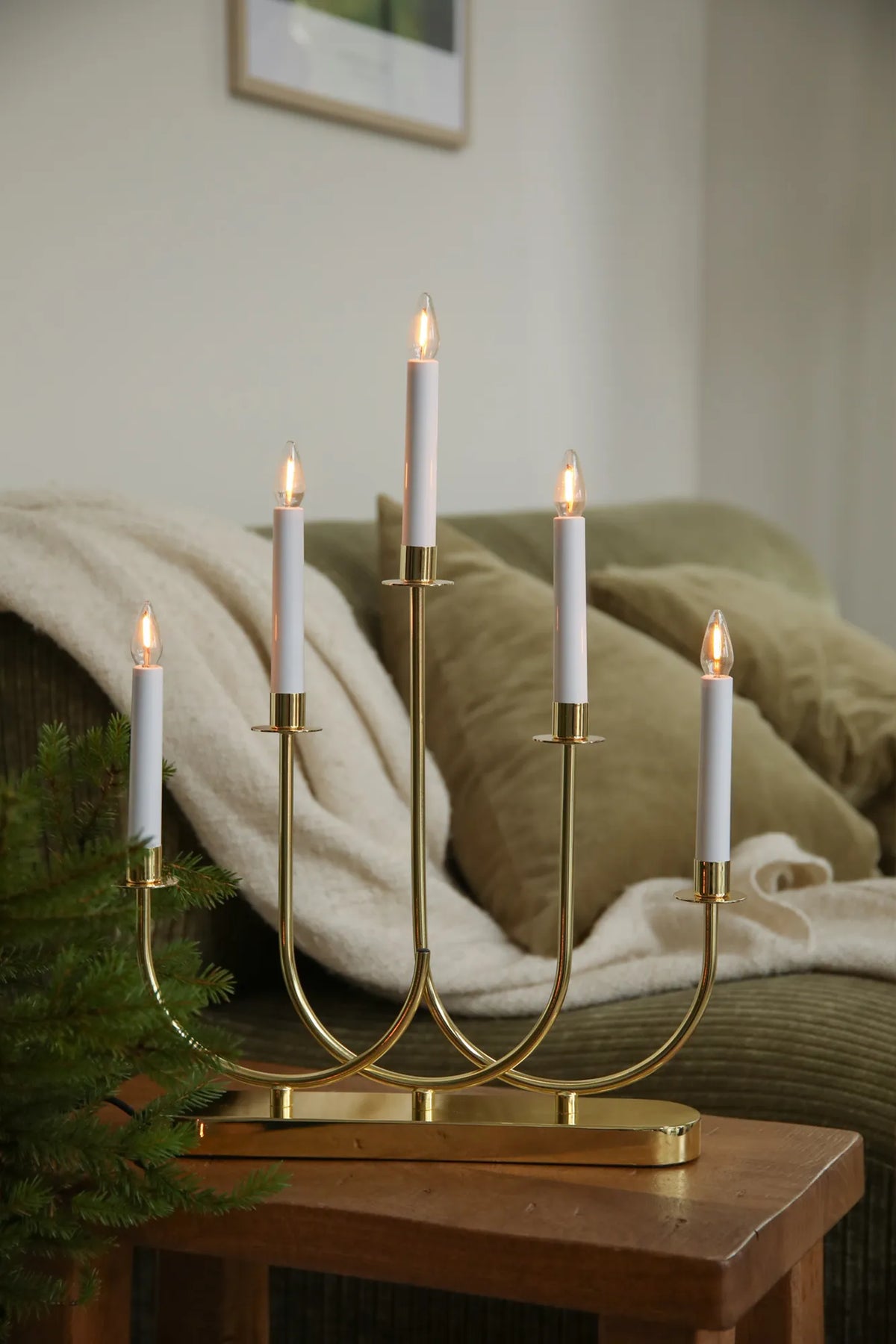 Soro Adventskerzenhalter Messing