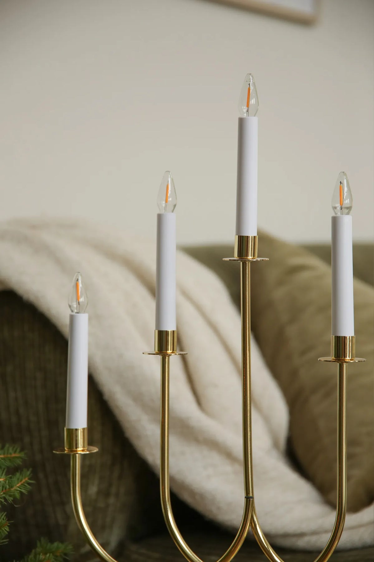 Soro Adventskerzenhalter Messing