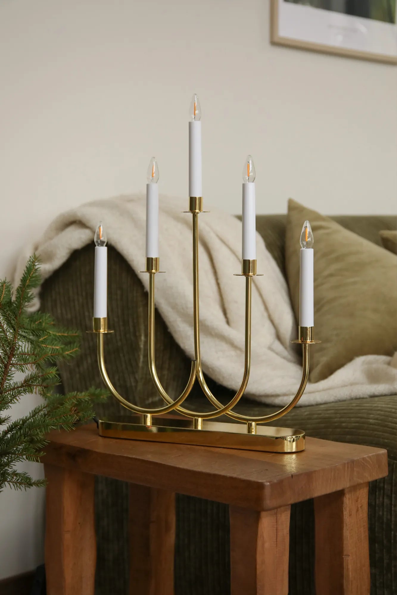Soro Advent Candlestick Brass