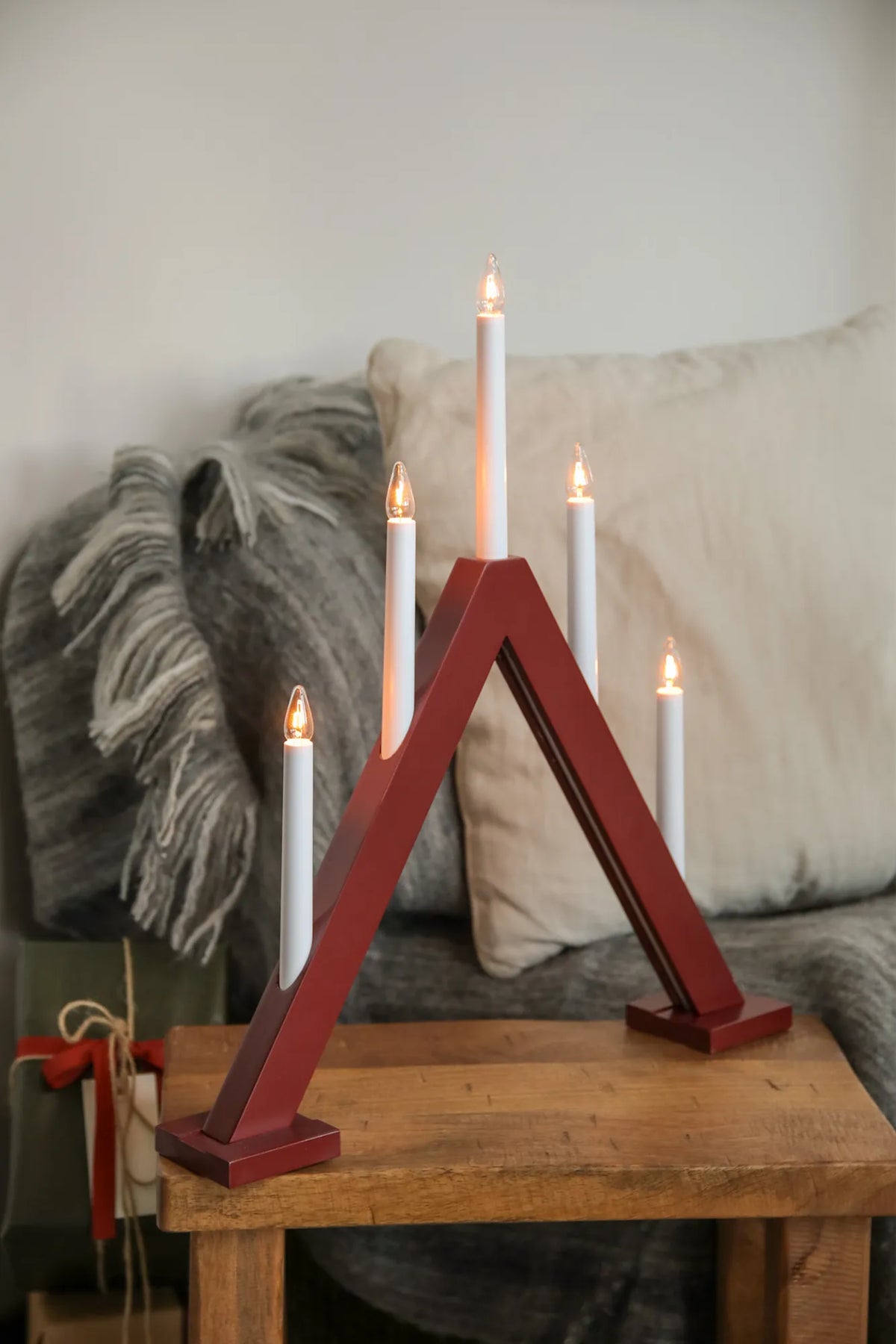 Ariele Advent Candlestick Red 52 cm