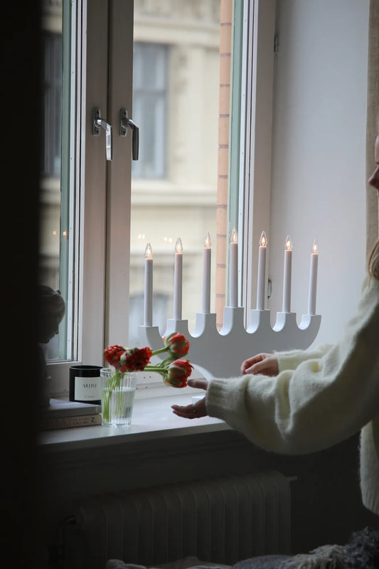 Spira Advent Candlestick White 60 cm