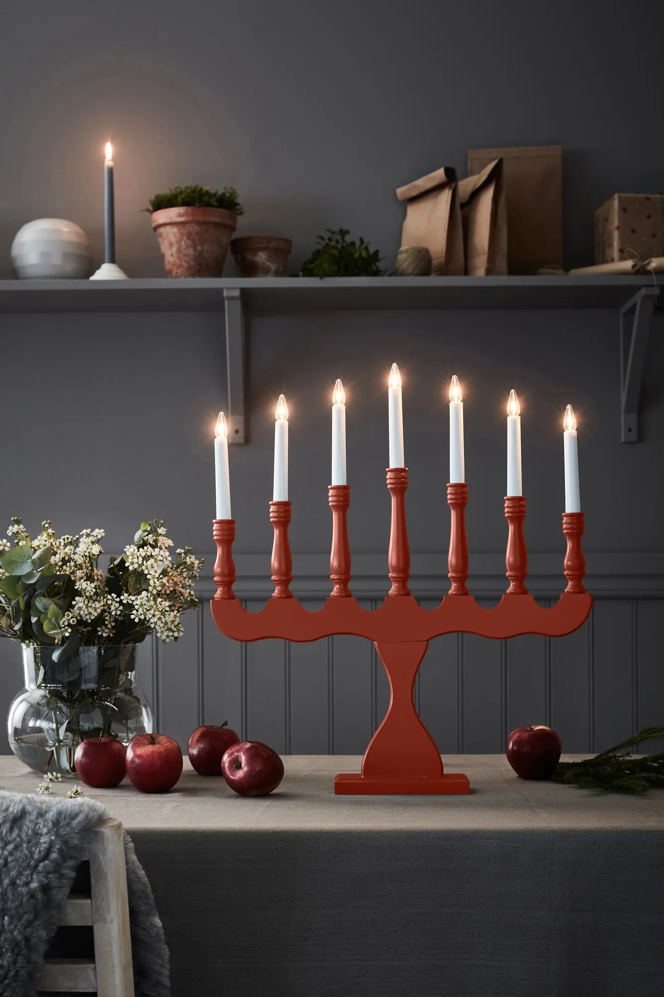 Svaneholm adventsljusstake julbelysning | Svaneholm advent candle holder | Svaneholm Adventsleuchter