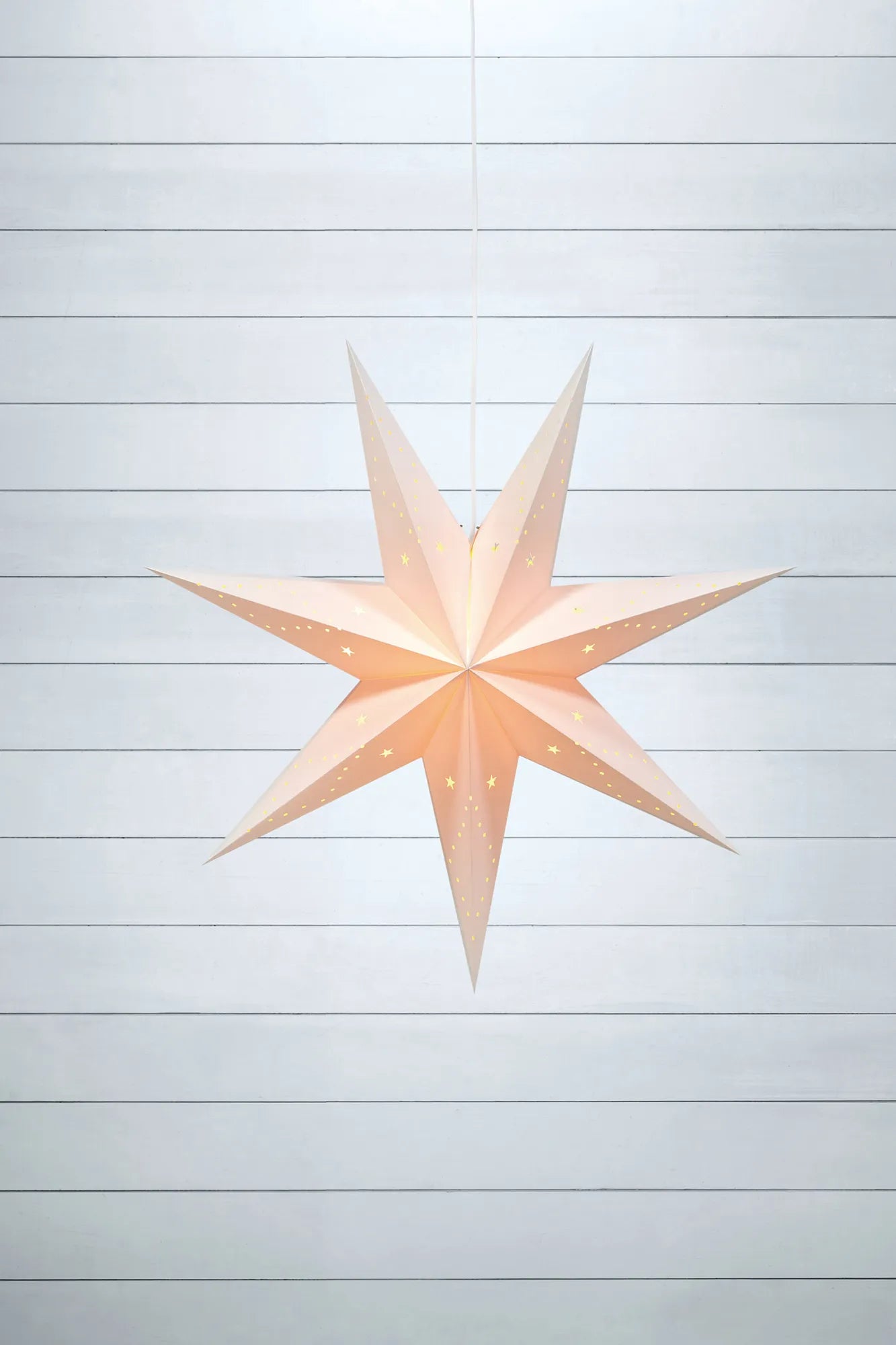 Saturnus vit julstjärna 75 cm julbelysning svensk design | Saturnus white Christmas star light Swedish design | Saturnus weiß