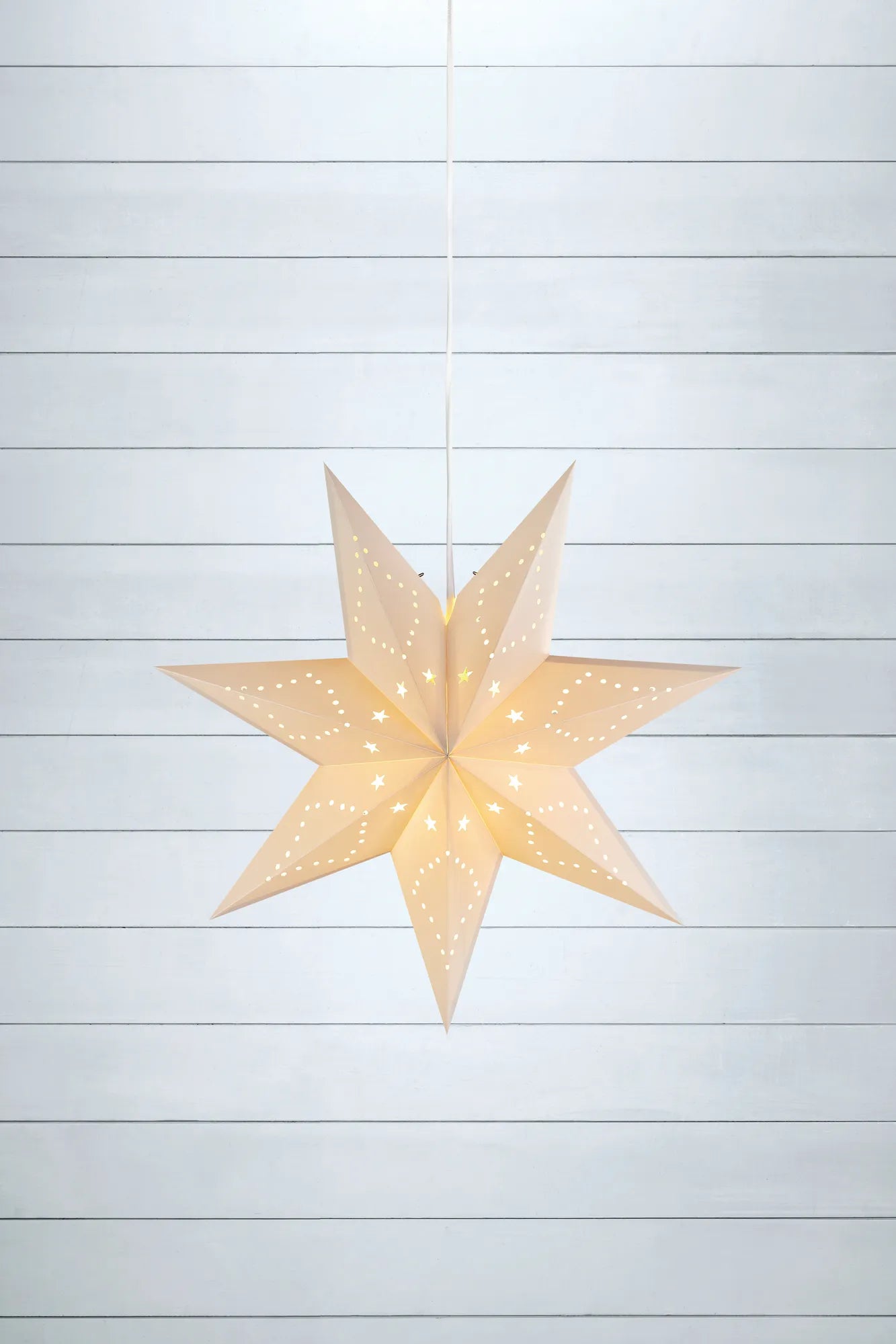 Saturnus vit julstjärna 45 cm julbelysning svensk design | Saturnus white Christmas star light Swedish design | Saturnus weiß