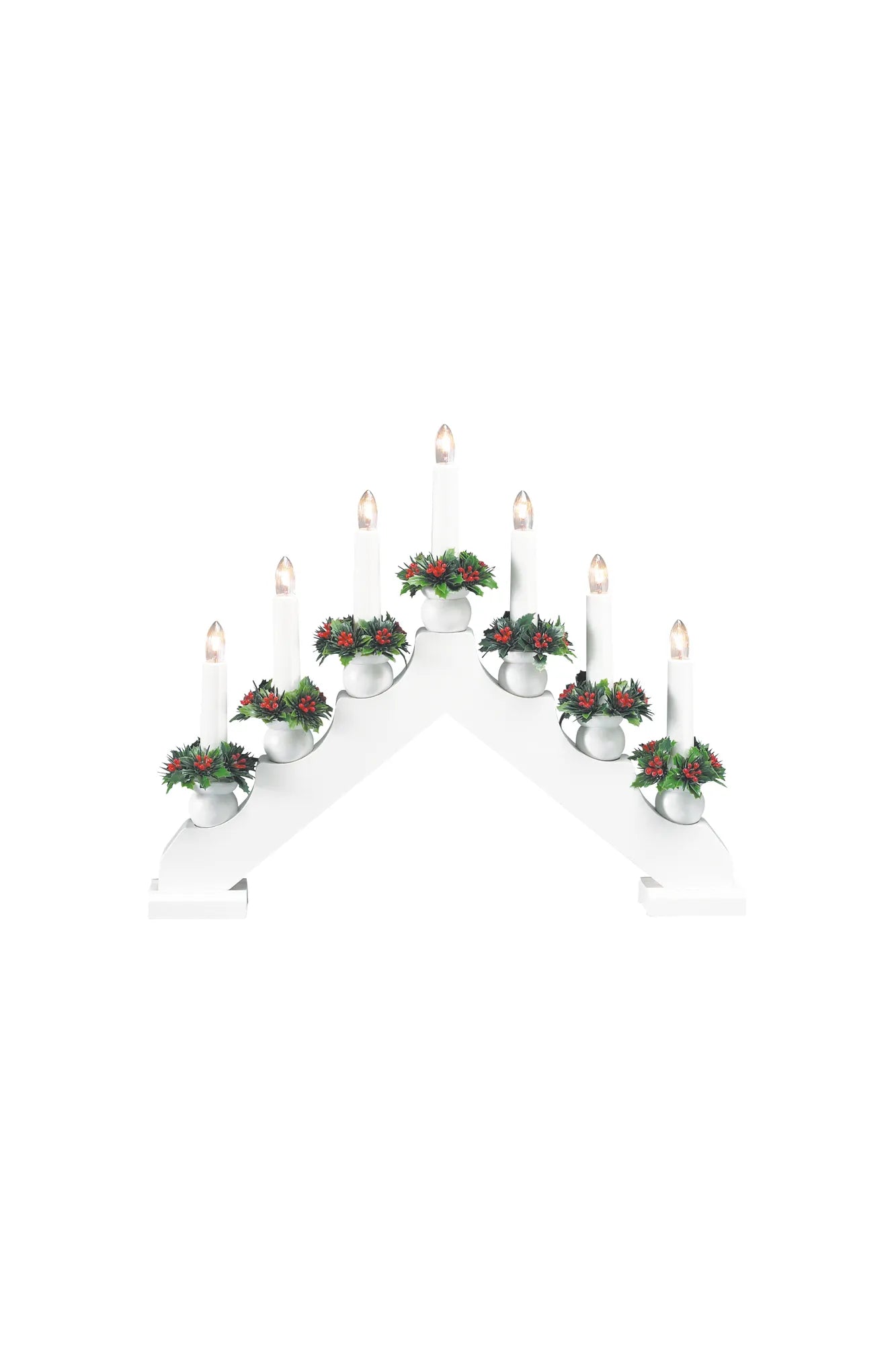 Tomas vit adventsljusstake 8314400 | Tomas white advent candle holder 8314400 | Tomas weiß Adventsleuchter 8314400