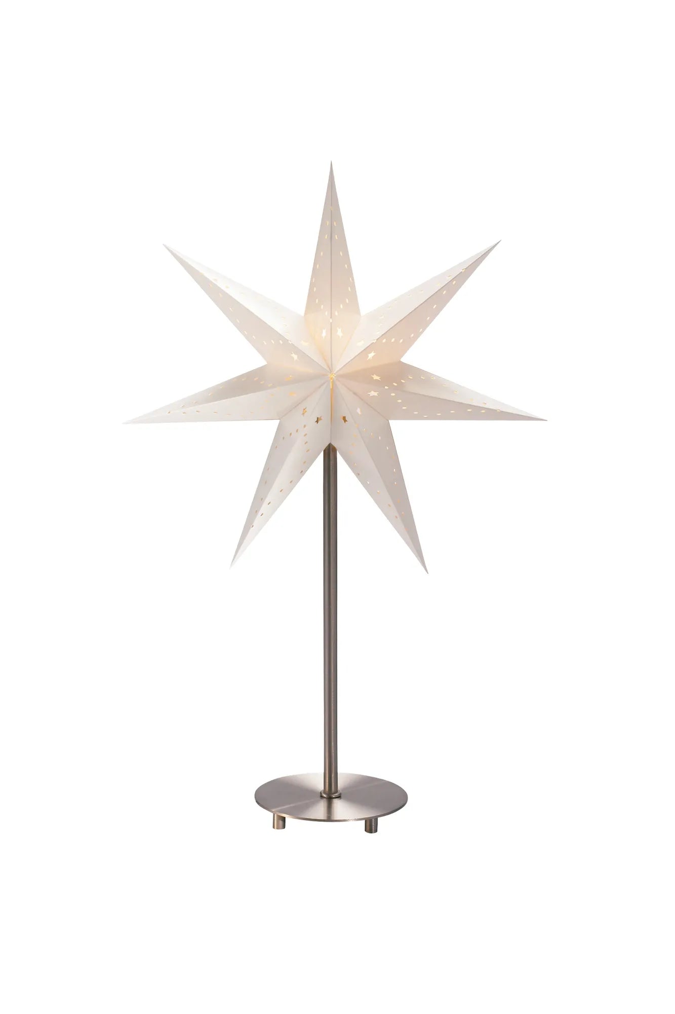 Saturnus vit julstjärna 35 cm 8520400 | Saturnus white Christmas star | Saturnus weiß Weihnachtsstern Beleuchtung 8520400