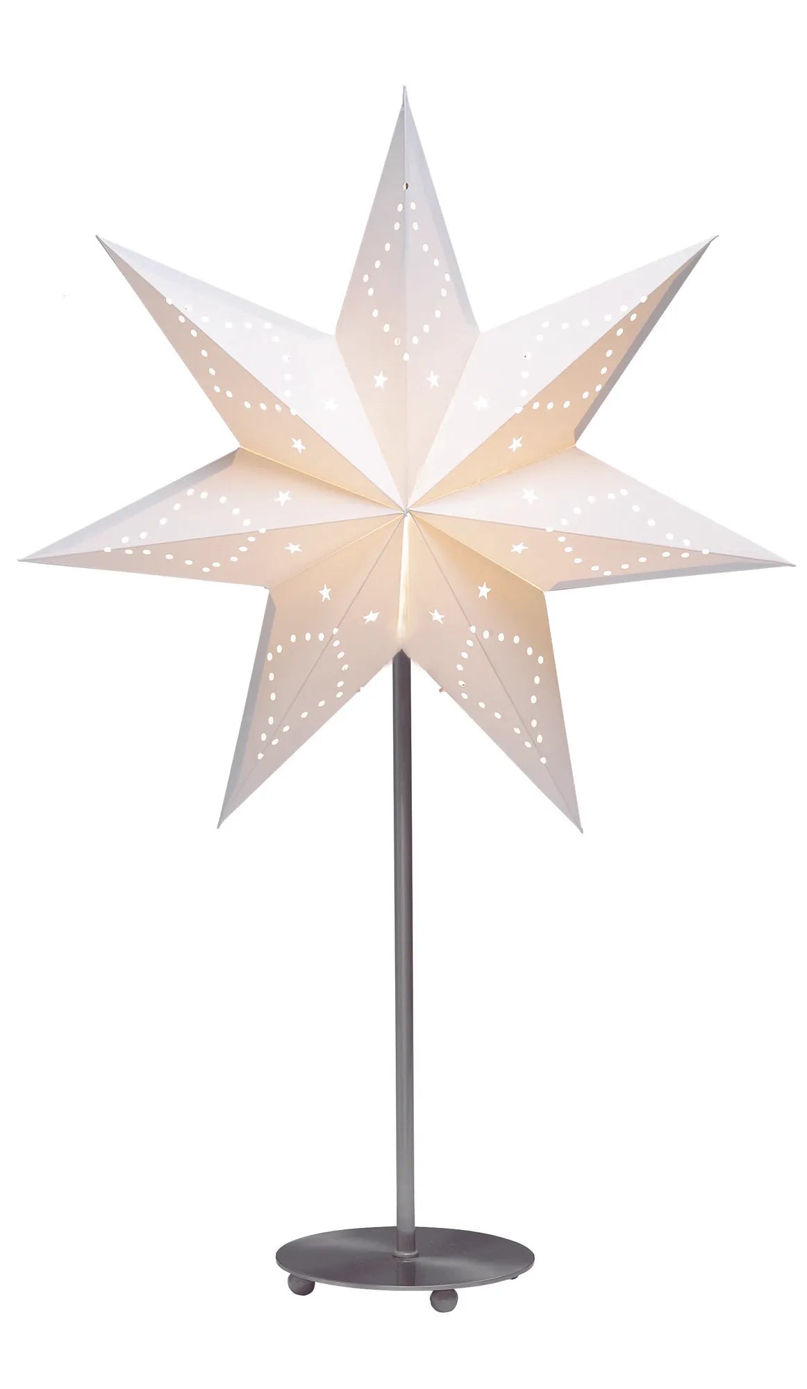 Saturnus vit julstjärna julbelysning svensk design stilren belysning | Saturnus minimalist lighting | Saturnus weiß