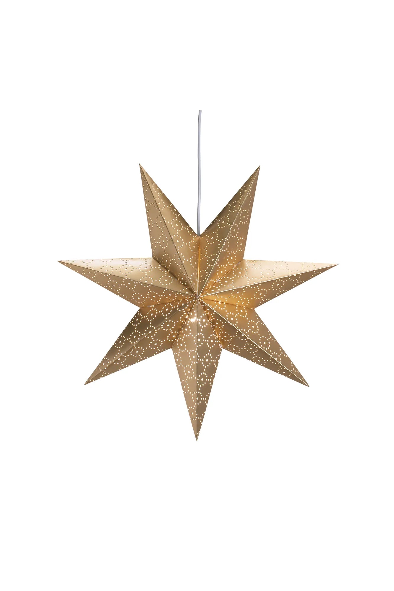 Tostared guld julstjärna 45 cm 8831910 | Tostared gold Christmas star | Tostared Gold Weihnachtsstern Beleuchtung 8831910
