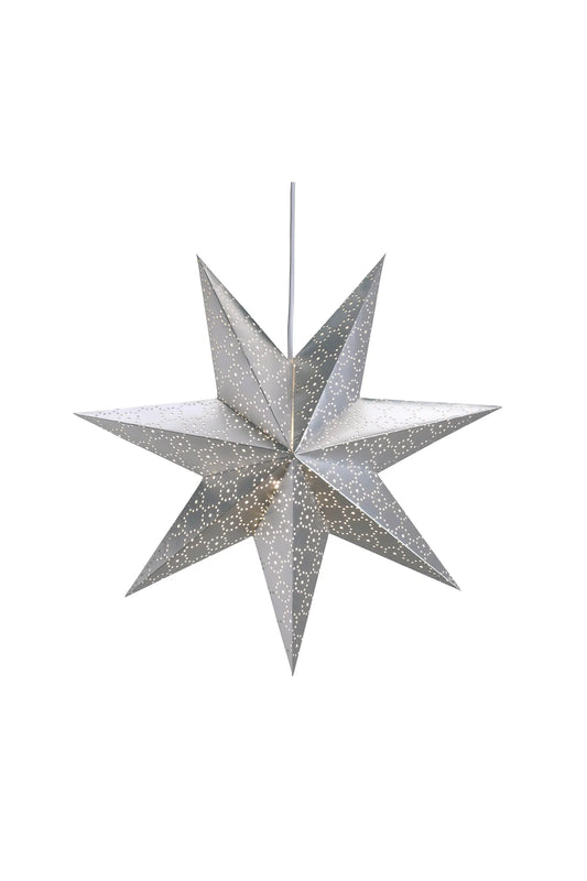 Tostared silver julstjärna 45 cm 8831980 | Tostared silver Christmas | Tostared Silber Weihnachtsstern Beleuchtung 8831980