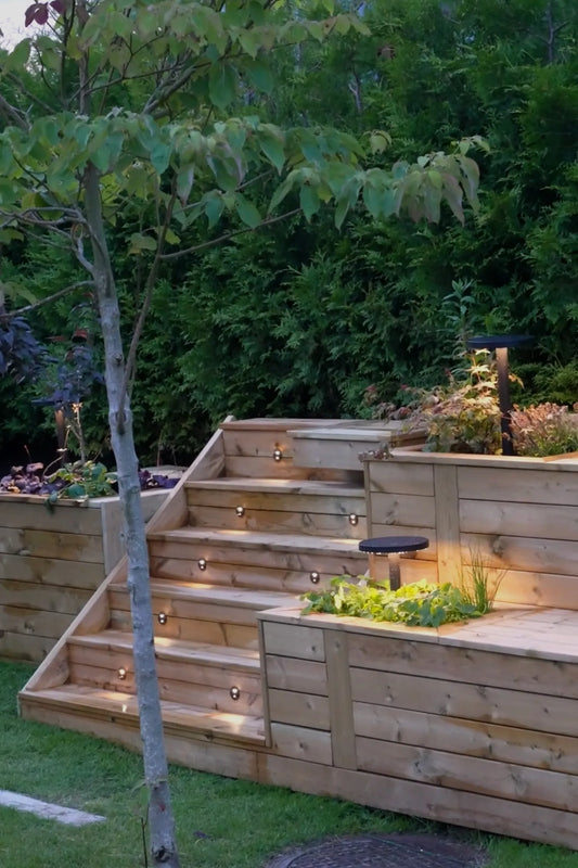 Garden 24 Treppenstrahler Schwarz 0,8W