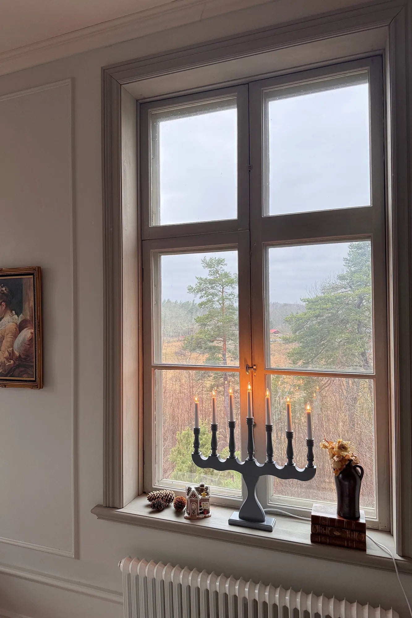 Svaneholm Adventsljusstake Grå 7 Ljus