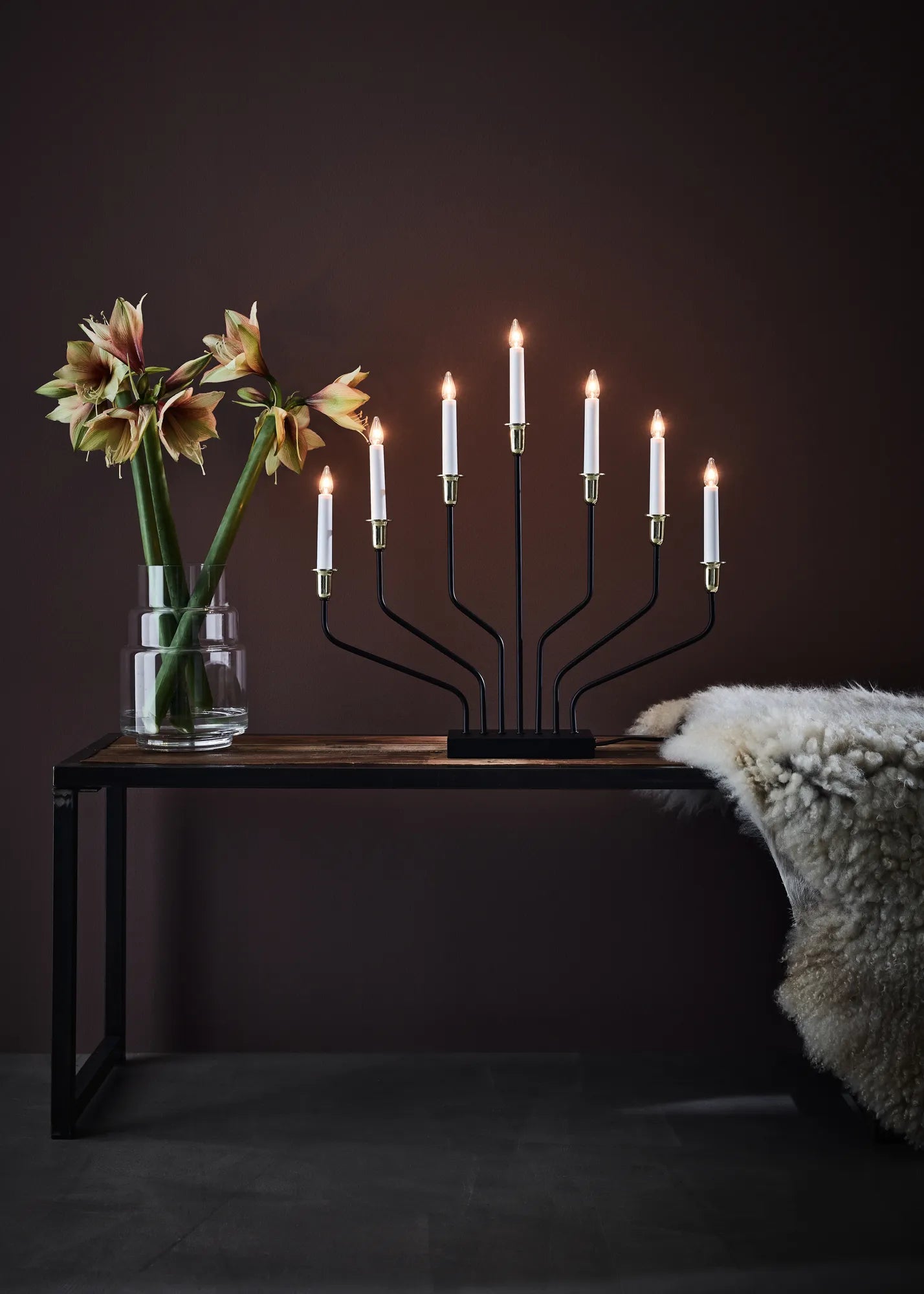 Brosa svart adventsljusstake julbelysning skandinavisk design | Brosa | Brosa schwarz Adventsleuchter skandinavisches Design