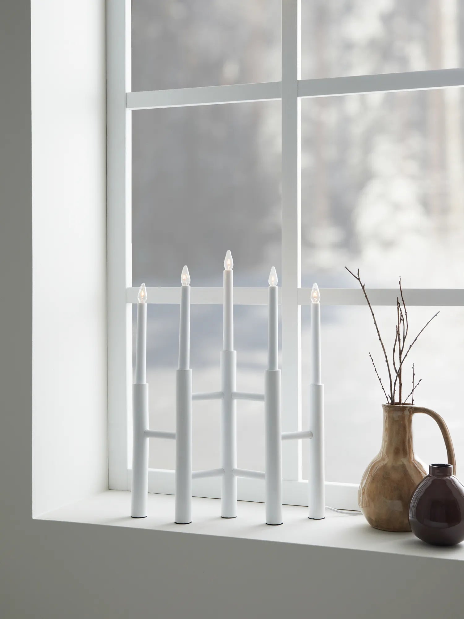 Cassiopeia vit adventsljusstake julbelysning svensk design | Cassiopeia | Cassiopeia weiß Adventsleuchter schwedisches Design